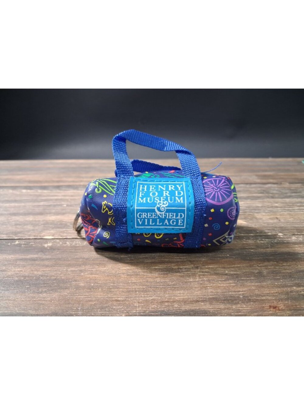Henry Ford Museum Keychain Mini Duffel Bag Tag Charm Greenfield Village